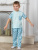 Пижама с зебрами - Размер 110 - Цвет голубой - Картинка #2